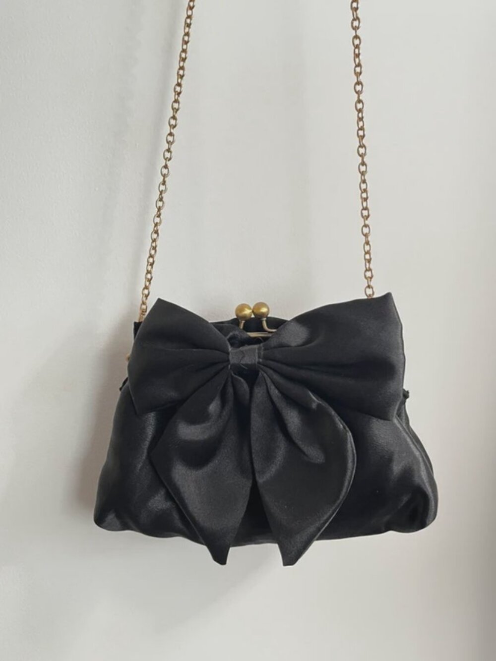 Black Bow Crossbody Bag